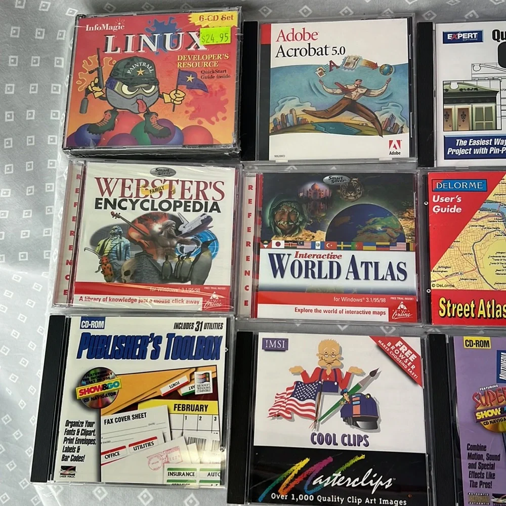 Old Computer Program CDs